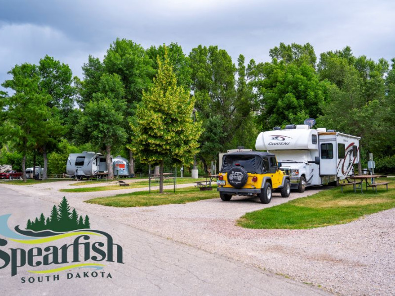 Spearfish, Black Hills, South Dakota, Spearfish City Campground, Campsites