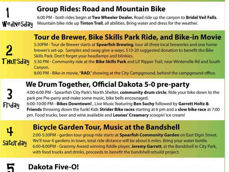 Spearfish, Black Hills, Spearfish Bike Week, Bicycle Garden Tour