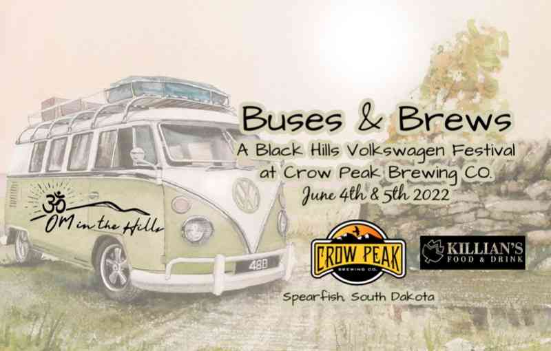 Black Hills, Spearfish, Crow Peak Brewing, Buses and Brews