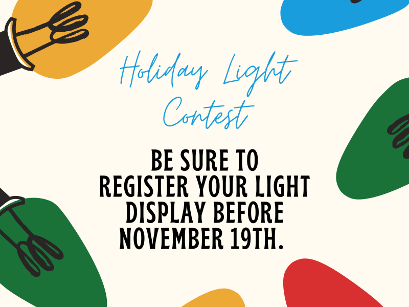 Holiday lights contest, Spearfish, SD