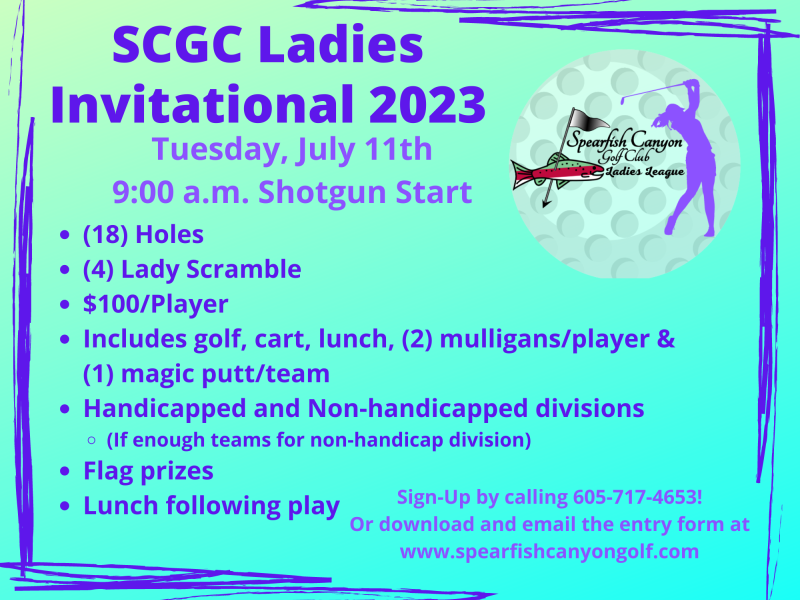 SCGA Ladies Invite, Spearfish, SD