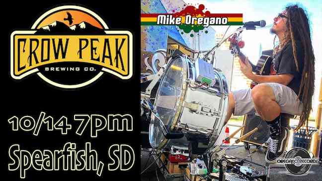 Black Hills, Spearfish, Crow Peak Brewery, Mike Oregano, Live Music