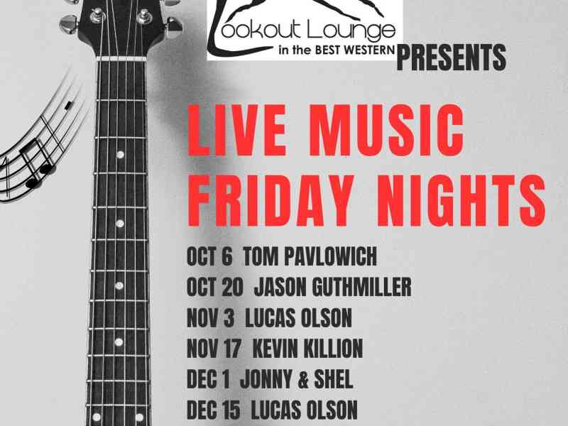 Black Hills, Spearfish, Live Music, Friday Music, Lookout Lounge