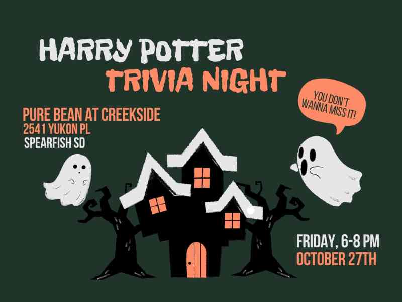 Black Hills, Spearfish, Harry Potter Trivia Night, Purebean