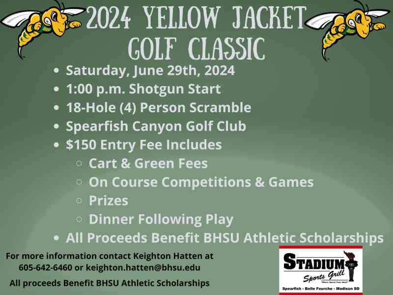 Black Hills, Spearfish, BHSU Golf Classic, fundraiser