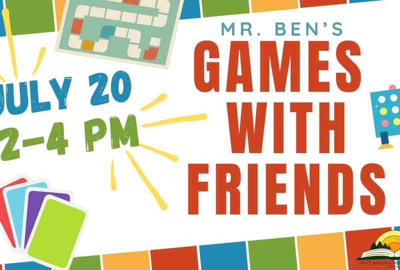 Mr. Ben's Games With Friends, Grace Balloch Memorial Library, Family Friendly, Black Hills, South Dakota, Spearfish