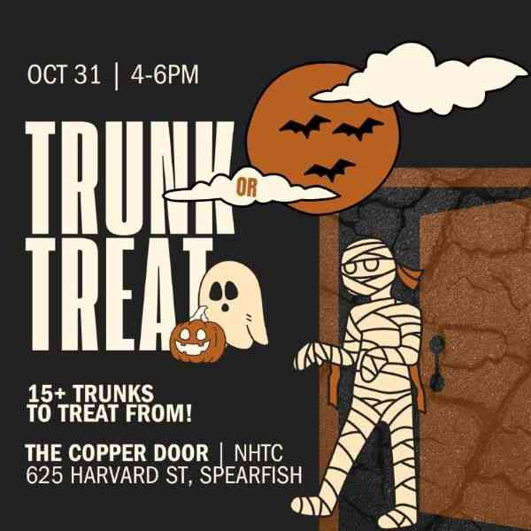 Trunk or Treat, Spearfish, Halloween, Black Hills, South Dakota, The Copper Door, NHTC