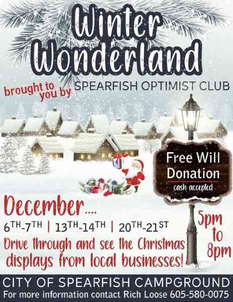 Winter Wonderland, Spearfish, South Dakota, Black Hills, Spearfish Optimists Club