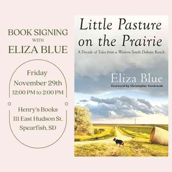 Eliza Blue, Book Signing, Black Hills, South Dakota, Henry's Books