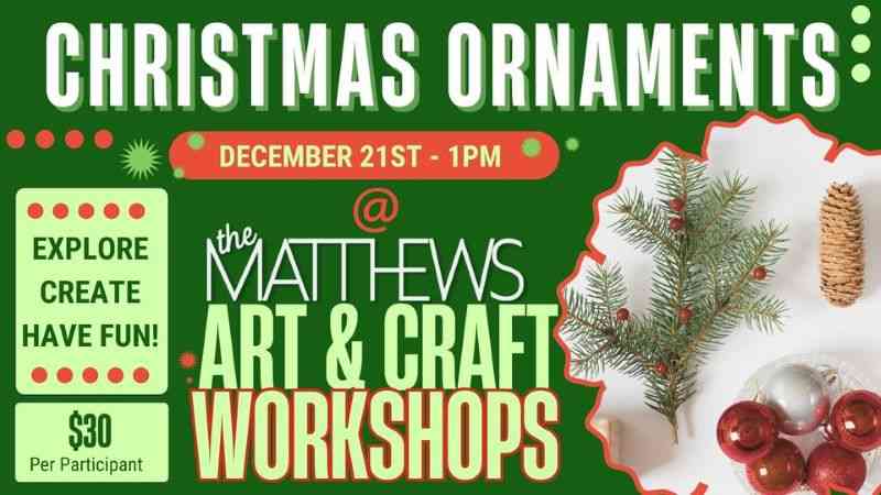 Christmas Ornaments Workshop, Matthews Opera House, Spearfish, South Dakota, Black Hills