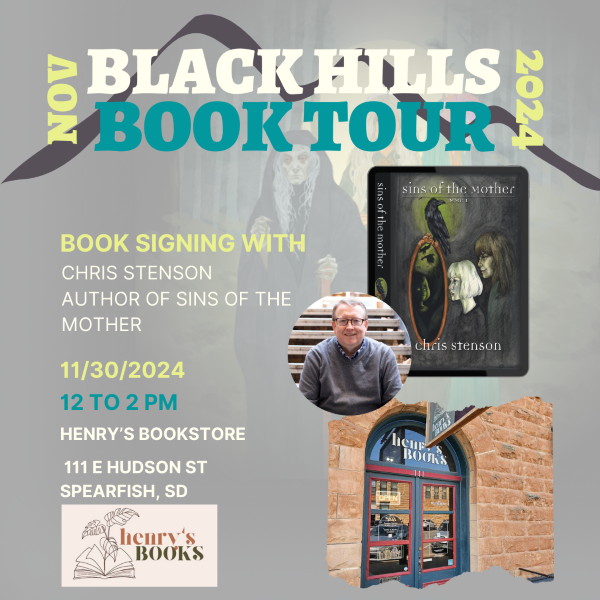 Chris Stenson, Book Signing, Black Hills, Spearfish, South Dakota