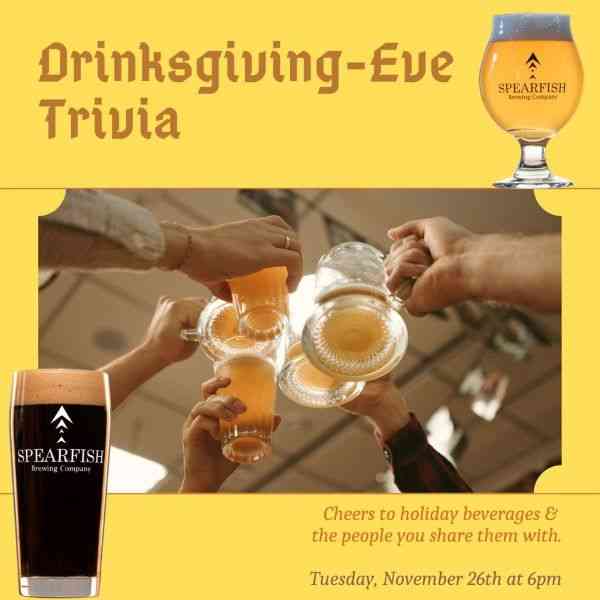 Drinksgiving-Eve Trivia, Spearfish, South Dakota, Black Hills, Spearfish Brewing Co.