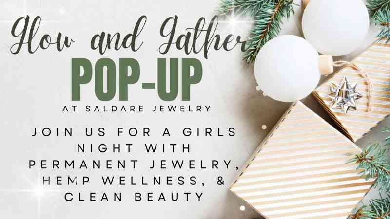 Gather and Glow Permanent Jewelry and Wellness Pop-Up, Saldare Permanent Jewelry, Spearfish, Black Hills, South Dakota