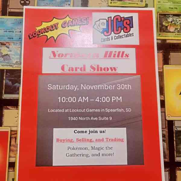 Spearfish, Black Hills, South Dakota, Lookout Games, Northern Hills Card Show