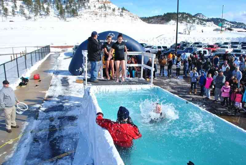 2025 Spearfish Polar Plunge, Spearfish Rec & Aquatics Center, Spearfish, South Dakota, Black Hills