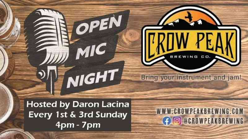 Open Mic / Open Jam With Daron Lacina, Crow Peak Brewing Co., Spearfish, Black Hills, South Dakota