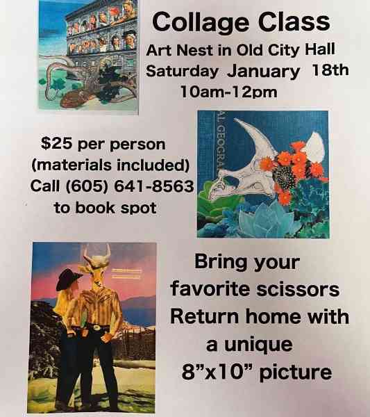 Collage, Class, Spearfish, South Dakota, Black Hills, The Art Nest Gallery