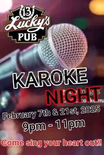 Karoke Night, Spearfish, Black Hills, South Dakota, Lucky's 13 Pub