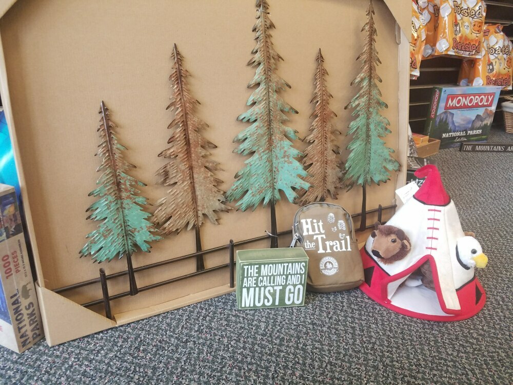 Metal Trees and other unique items, found at High Mountain Outfitters.