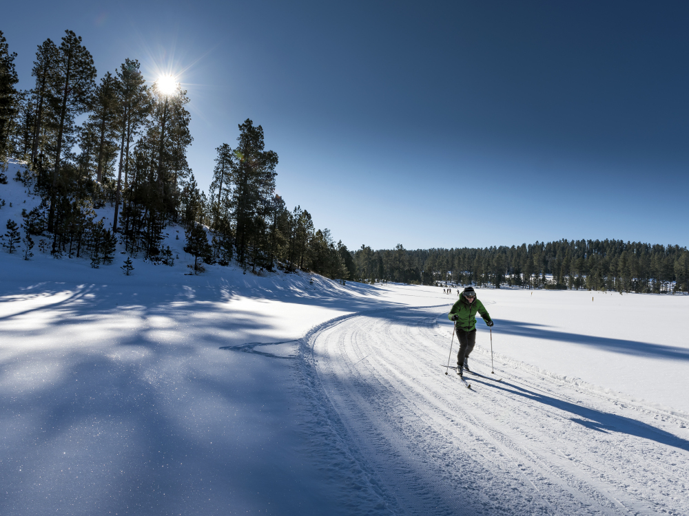 Cross Country Skiing in the Hills