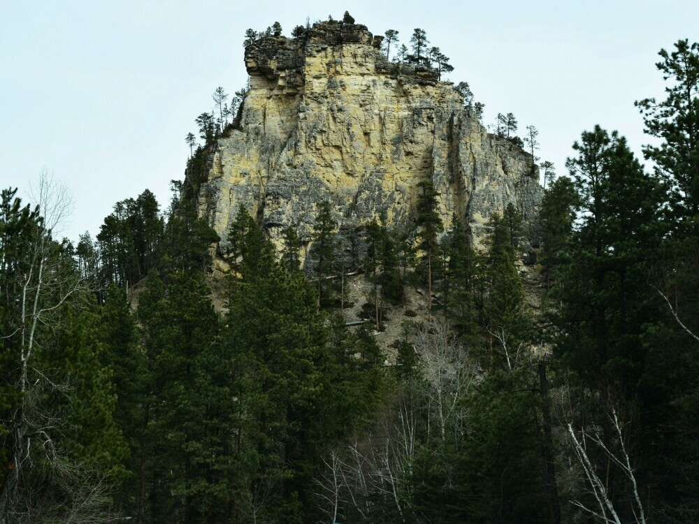 Victoria's Tower rises above the Spearfish Canyon